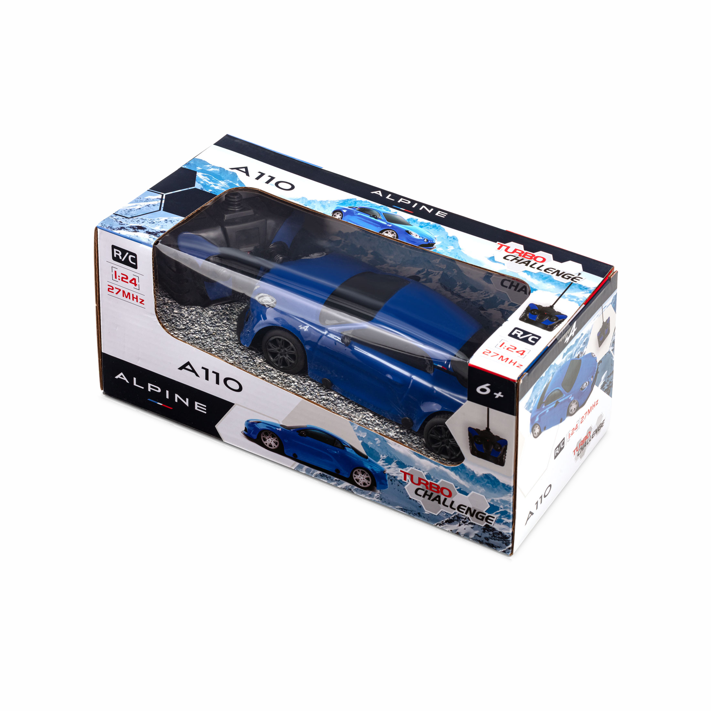 ALPINE 1/24 - A110 Blue 1/24 Turbo Challenge remote control radio