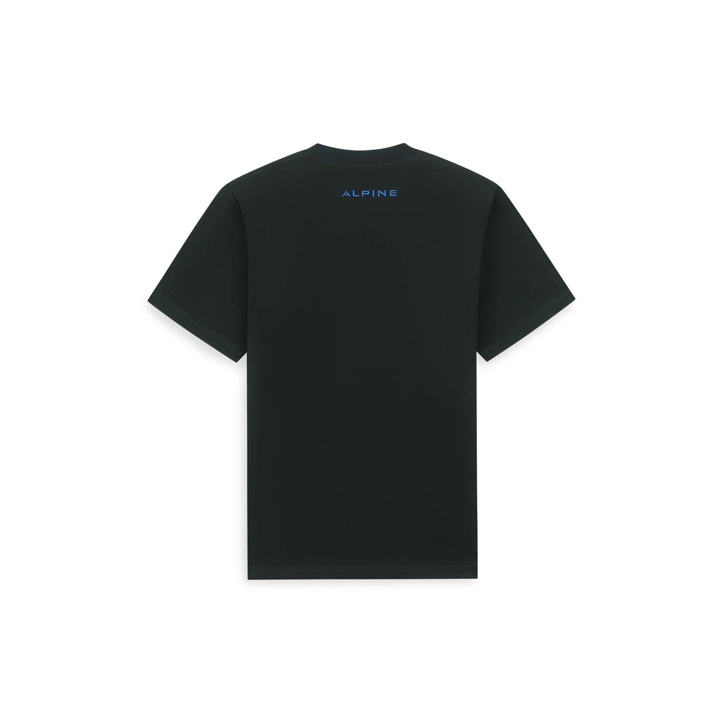 Black T-shirt with blue logo Savoir Faire