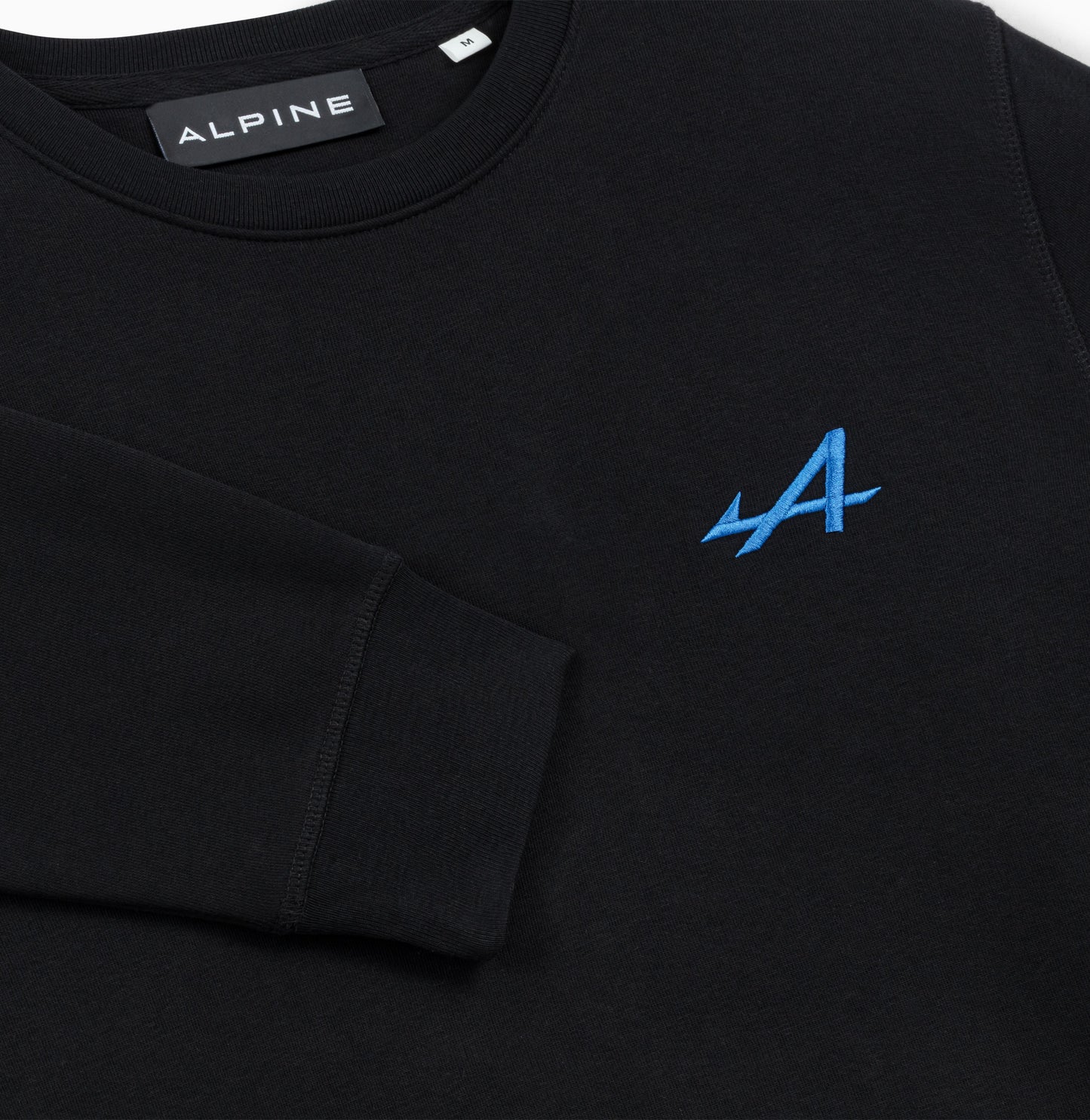SWEAT NOIR LOGO BLEU - ALPINE X SAVOIR FAIRE