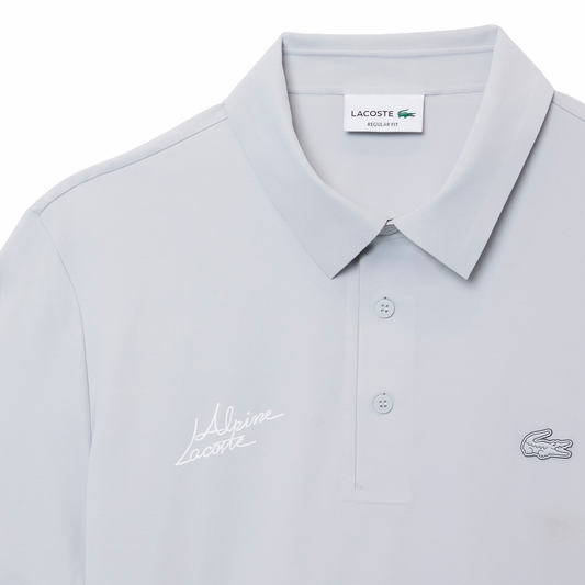 REGULAR FIT POLO SHIRT LIGHT GREY - ALPINE X LACOSTE