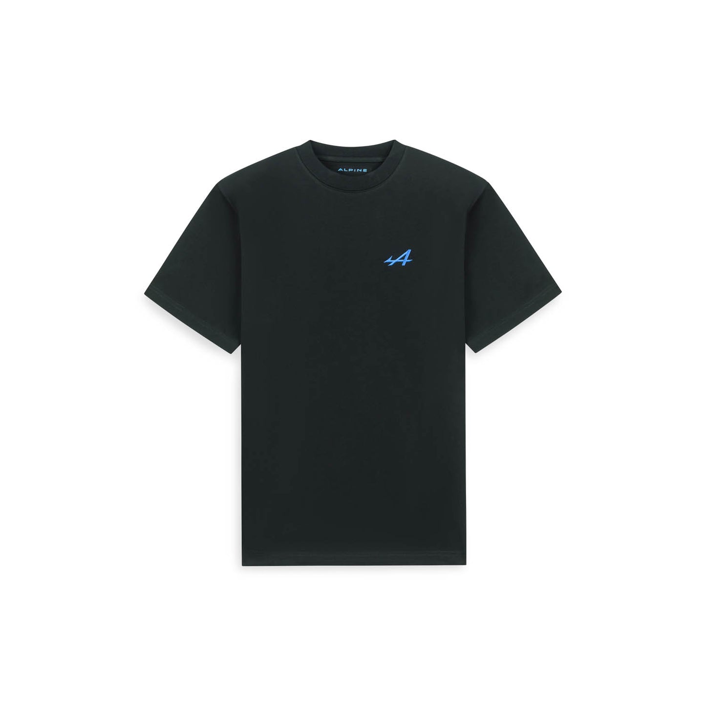 Black T-shirt with blue logo Savoir Faire 