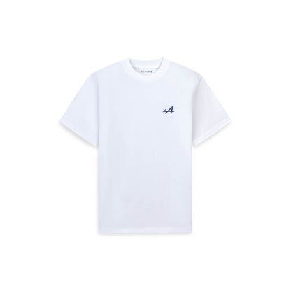 White T-shirt with blue logo Savoir Faire 