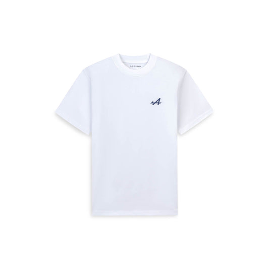 T-shirt Blanc logo Bleu Savoir Faire