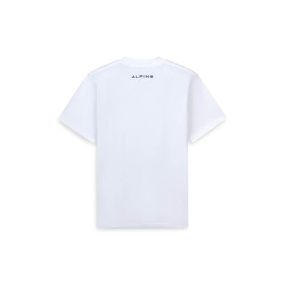 White T-shirt with blue logo Savoir Faire 