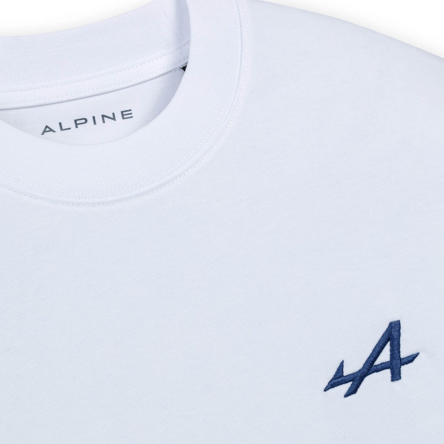 White T-shirt with blue logo Savoir Faire 