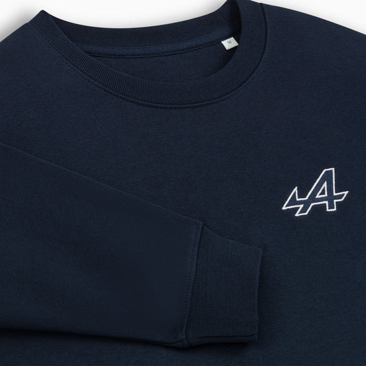 CAMISOLA DE MULHER AZUL ALPINE - LOGÓTIPO BORDADO COM CONTORNO BRANCO - ESSENTIAL LINE