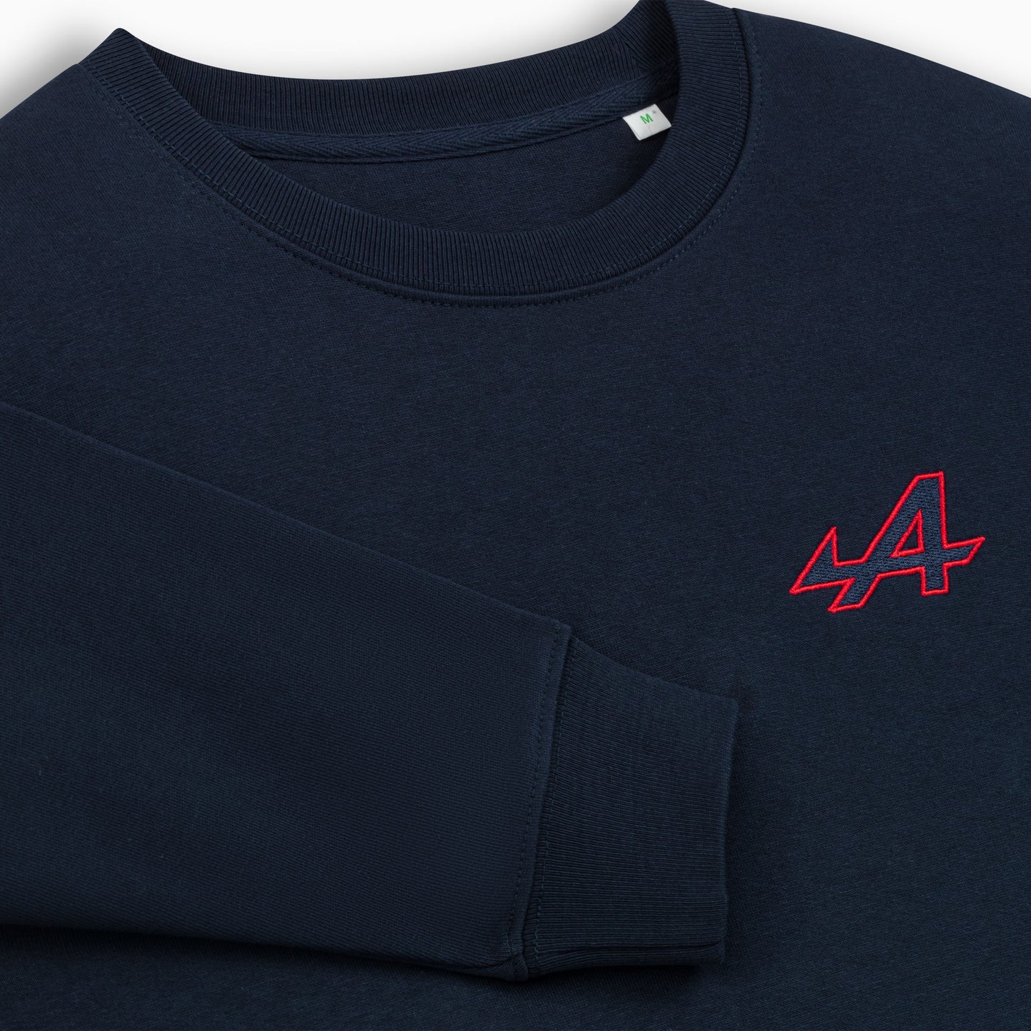 BLAUES DAMEN-SWEATSHIRT ALPINE - GESTICKTES LOGO ROTE KONTUR – ESSENTIAL LINE