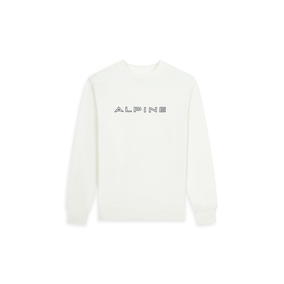 SWEAT-SHIRT HOMME BLANC -  ALPINE ESSENTIALS V2