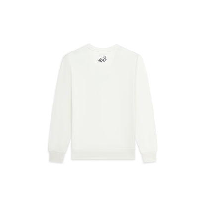 SWEAT-SHIRT HOMME BLANC -  ALPINE ESSENTIALS V2