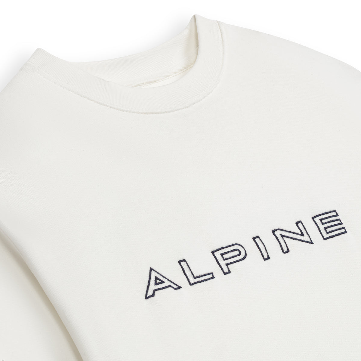 SWEAT-SHIRT HOMME BLANC -  ALPINE ESSENTIALS V2