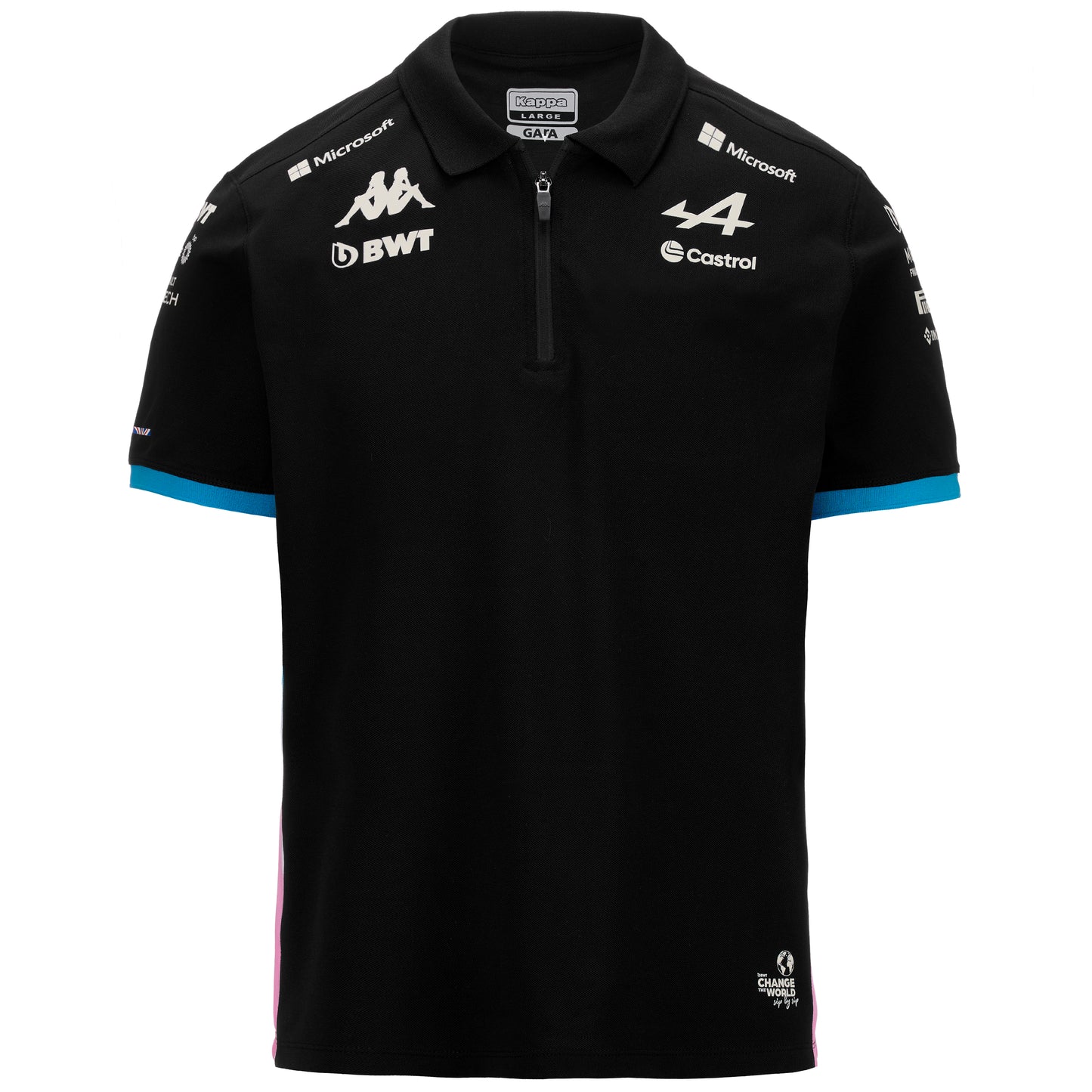 ADREM SCHWARZES POLOSHIRT