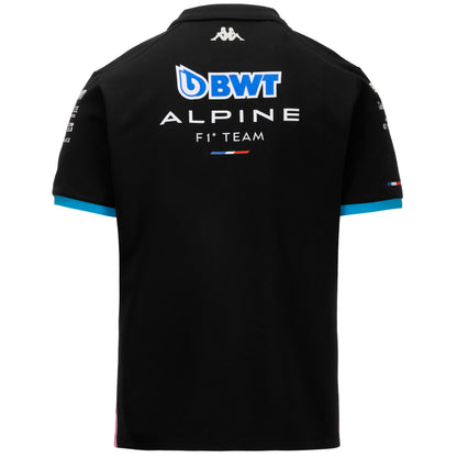 ADREM SCHWARZES POLOSHIRT
