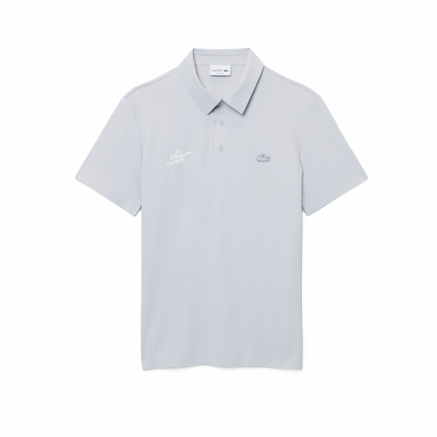 REGULAR FIT POLO SHIRT LIGHT GREY - ALPINE X LACOSTE