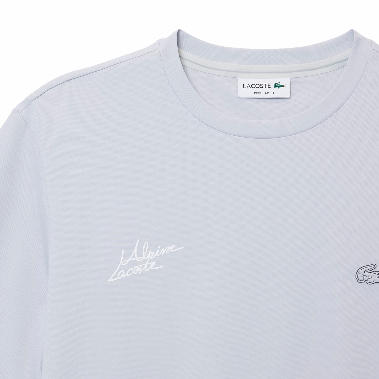GRAPHIC T-SHIRT LIGHT GREY - ALPINE X LACOSTE