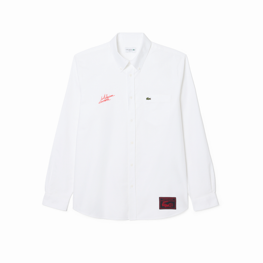 REGULAR FIT OXFORD SHIRT - ALPINE X LACOSTE