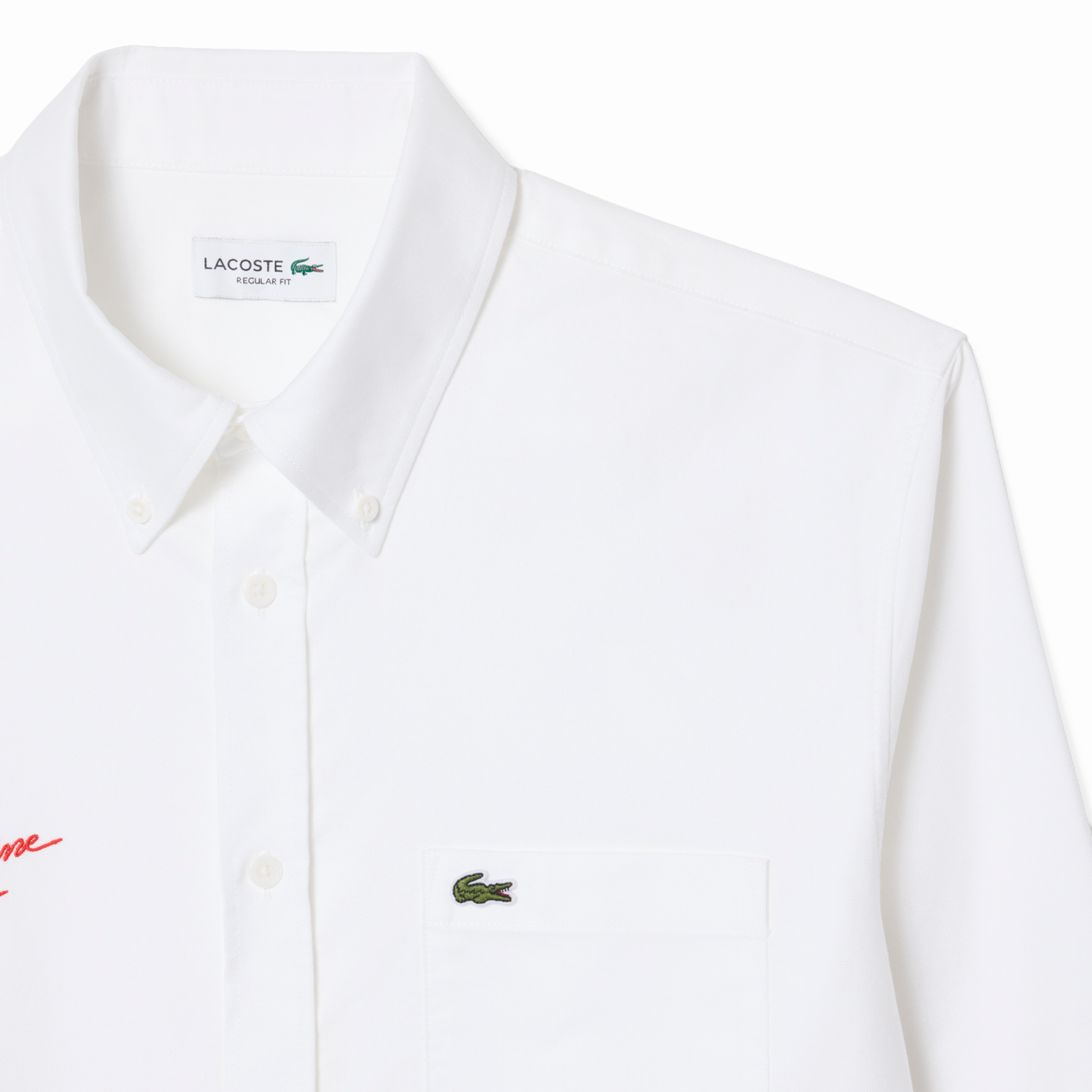 REGULAR FIT OXFORD SHIRT - ALPINE X LACOSTE