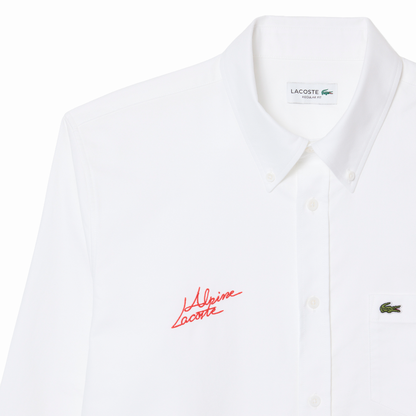 REGULAR FIT OXFORD SHIRT - ALPINE X LACOSTE